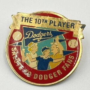 VTG 1992 LA Dodgers Stadium 30th Anniversary Pin Unocal 76‎ 10th Player Enamel